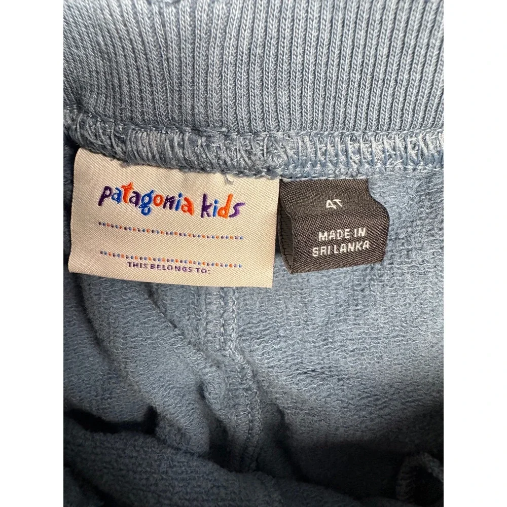 Patagonia Kids Blue Cotton Kapok Blend Sweatpants Joggers 4T